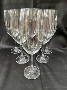 Crystalite Bohemia Czech Republic Crystal Wine Glass Set of 6 White Red ELEGANT - Picture 1 of 2