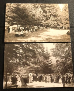 PAR RPPC CROWD AT GLADSTONE OREGON CHAUTAUQUA PARK JULIO 5 1911 - Imagen 1 de 4