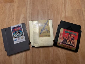 Nintendo NES Game Lot, Monopoly, Legend of Zelda II Gold, Gauntlet - Picture 1 of 8