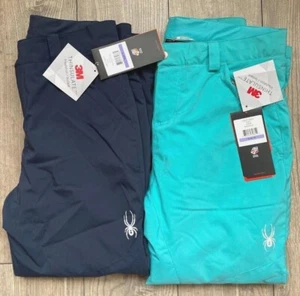 Spyder Esquí Snowboard Pantalones de Nieve NIÑAS VIXEN 16, 18 Color - Verde Claro y Azul - Imagen 1 de 25