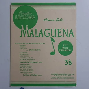 piano solo ERNESTO LECUONA malaguena - from suite espagnole - Picture 1 of 1
