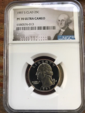 1997 S Clad Proof Washington Quarter NGC PF 70 UC Cover