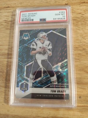 2021 Mosaic Tom Brady Super Bowl MVP's Genesis PSA 10 — New England Patriots - Изображение 1 из 2