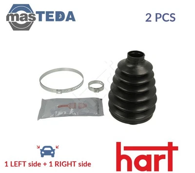 442 628 CV JOINT BOOT KIT PAIR FRONT RIGHT LEFT WHEEL SIDE HART 2PCS NEW - Image 1 of 4