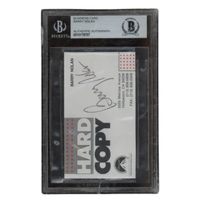 Biglietto da visita Barry Nolan autografato firmato Paramount Beckett - Foto 1 di 2