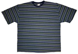 Vintage Unionbay Shirt Mens “Bigger” Size Stripe USA Made Ringer 90s Skate Surf - Foto 1 di 6