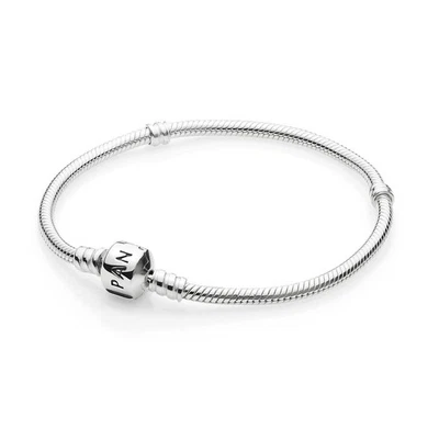 Pandora 590702HV Schlangen-Gliederarmband Damen Moments Sterling-Silber 19 cm - Bild 1 von 4
