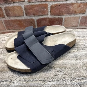 Birkenstock 42 Regular Fit Kyoto Midnight Wildleder Größe Herren 9 Pantolette Sandale - Bild 1 von 9
