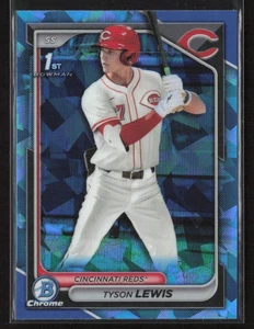 Tyson Lewis 2024 Bowman Draft Sapphire Edition #BDC-44 Cincinnati Reds - Imagen 1 de 2
