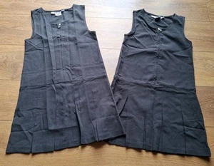 New Girls 2 Grey School Dresses Size 9-10 Years - Imagen 1 de 5