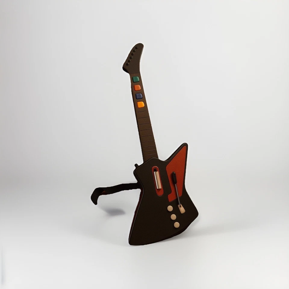 Guitarra Inalámbrica Guitar Hero Red Nyko Frontman - Playstation 2 -80592 - SIN DONGLE Foto 1 de 4