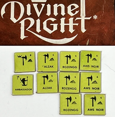 Vintage 1979 TSR - Divine Right "DWARVES" Complete Unit Counter Replacement Set - Image 1 of 3