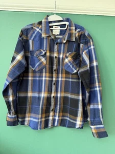 Mens Levi's Shirt. Medium. Long Sleeve. Blue Check. SKU 40309 - Picture 1 of 4