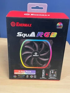 Enermax SquARGB 3-Fan Pack/1x RGB Control Box (UCSQARGB12P-BP3) - Picture 1 of 5