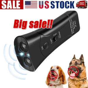 Ultraschall Anti Hund Bellen Gerät Haustier Trainer LED Licht Sanfter Verfolger Stil USA - Bild 1 von 12