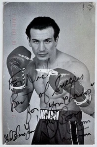 Ray "Boom Boom" Mancini signed beschriftet Autogramm Postkarte JSA - Bild 1 von 2
