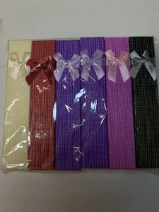12 Pack Jewelry Gift Boxes for Necklaces with Lids and Ribbon Knot, 7.9 x 1.6 in - Picture 1 of 4