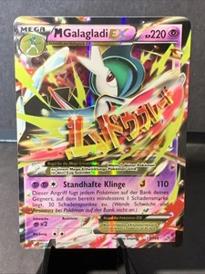 Pokemon TCG M Galagladi-EX / M Gallade-EX 100/108 XY6 Drachenleuchten - Full Art - Picture 1 of 2
