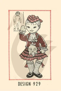 Vintage Reproduction Highland Scottish Laddie Doll Sewing Pattern - Picture 1 of 1