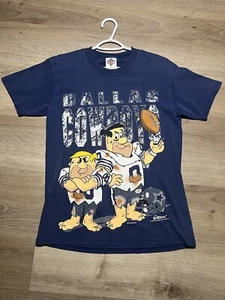 Vintage Dallas Cowboys 1994 The Flinstones Fred and Barney Shirt M Rare  - Bild 1 von 6