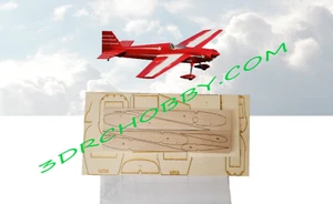 LÁSER ACROBÁTICO 200 72 pulgadas envergadura R/C avión corte láser balsa y capa kit corto - Imagen 1 de 7
