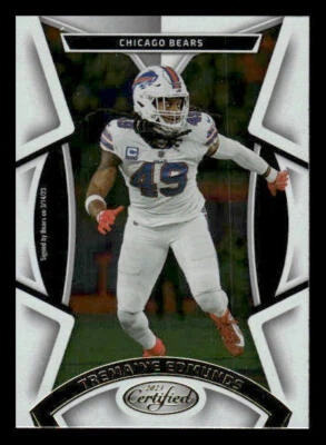 2023 Panini Certified #58 Tremaine Edmunds Chicago Bears - Image 1 of 2