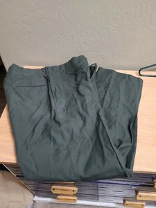 U.S. Serge Army Green AG-489 Poly Wool Trousers Dress Pants Size 34 R - Picture 1 of 6