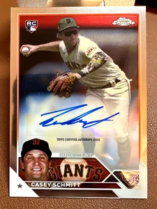 2023 Topps Chrome Update Autograph Casey Schmitt RC #AC-CSC Giants Rookie GEM - Bild 1 von 1