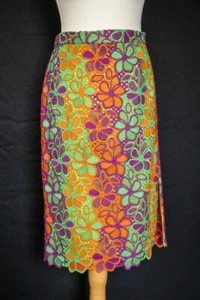 Boutique Moschino multicoloured embroidery skirt Size 16 - Picture 1 of 7