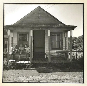 Orig. SOL LIBSOHN GELATIN SILVER PHOTO Cape Hatteras NC Barber Shop WPA Artist - Picture 1 of 4