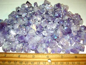 Angel Aura amethyst crystal cluster points 1/2-1 inch  20 piece lot - Picture 1 of 6