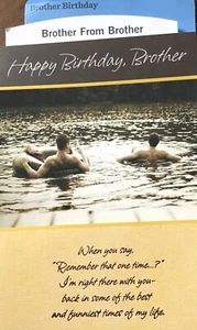 BROTHER Birthday Cards, FROM YOUR BROTHER - to My Brother 15 choices 37BB - Picture 1 of 41