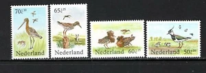 Países Bajos 1984 AVES EUROASIÁTICAS LAPWINGS, RUFFS, REDSHANKS SC B600-603 MNH - Imagen 1 de 1