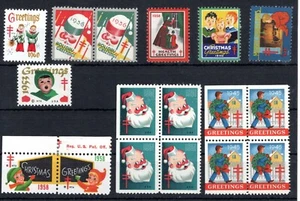 Estampillas de EE. UU. - Sellos de Navidad - Pequeña colección en una tarjeta de stock (C278) - Imagen 1 de 1