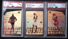!!RARE!!—Michael Jordan, 1997-98 MJ3, 3-Card / Die-Cut Set, ALL PSA 9 ((Mint))