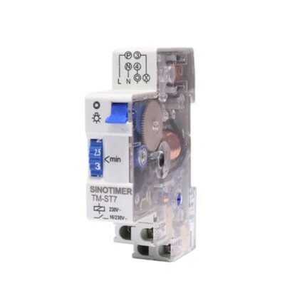 TM-ST7 AC220V Mechanical Timer Module Din Rail Staircase Instrument Switch - Image 1 of 4