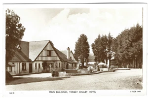 Devon, Torbay Chalet Hotel, Marldon, early 1950's, sepia postcard by Tucks THC 8 - Picture 1 of 1