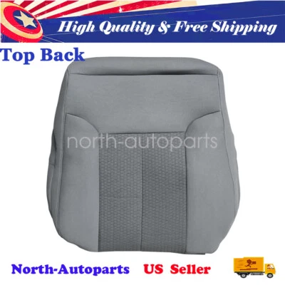 For 11-16 Ford F250 F350 F450 F550 XLT Driver Top Back Cloth Seat Cover Gray New - Image 1 of 4