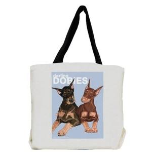 Doberman Pinchers Tote Bag, Dobie Gift - Picture 1 of 1