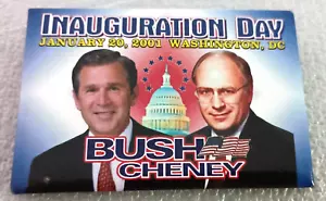 George Bush & Cheney 20.01.2001 Presidential Inauguration Day Pin Button Neu NOS - Bild 1 von 3