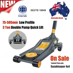 3 Ton Lifting Capacity Quick Lift Trolley Jack Double Pump Hydraulic Low Profile - Picture 1 of 2