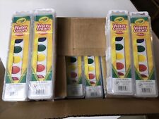 Crayola Watercolor Paints Assorted 8 color -Case of 72 (12 packs x 6) New 