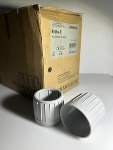 24x Fränkische E-Ku-E Typ 50 Kunststoff-Endtülle, Grau - Picture 1 of 3