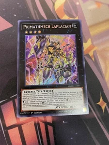 YUGIOH - PRIMATHMECH LAPLACIAN - SECRETO RARO - MYFI - 1ª EDICIÓN - CASI NUEVO - Imagen 1 de 1