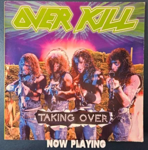 OVERKILL -TAKING OVER- AWESOME RARE FRIST PRESS VINYL LP 1987 MEGAFORCE GERMANY - Picture 1 of 9