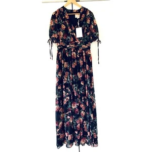 Gal Meets Glam Kleid Blumen Chiffon Maxi Urlaub Ashlyn Fit and Flare NEU Größe 6 - Bild 1 von 9