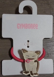 NWT Gymboree Teacher's Pet Kitty Cat Siamese Rhinestone Hair Tie Pony Tail - Picture 1 of 1