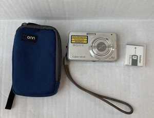 Sony Cyber-Shot DSC-W180 10.1MP Digitalkamera Silber GETESTET gesprungenes Display - Bild 1 von 10