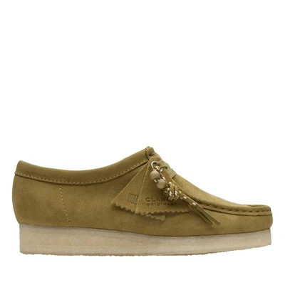 Clarks Wallabee Mid 26173241 Womens Green Oxfords & Lace Ups Casual Shoes - Image 1 of 4