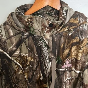 Game Winner RealTree Women's 2XL Camo Hunting Jacket Hooded Outdoors Full Zip - Picture 1 of 13